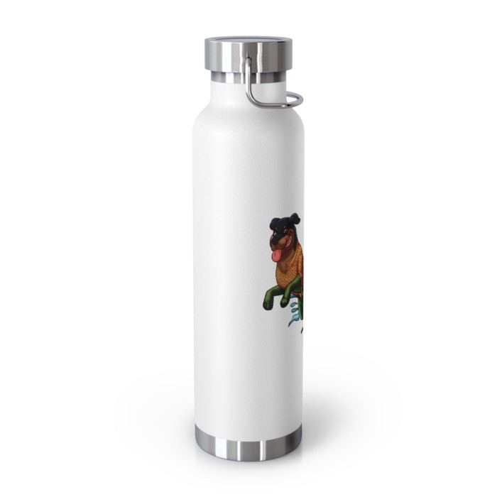 Dock Diving Rottweiler - 22oz Vacuum Insulated Bottle - Image 2