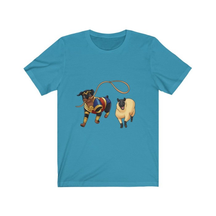 Herding Rottie: Unisex Jersey Short Sleeve Tee - Image 9