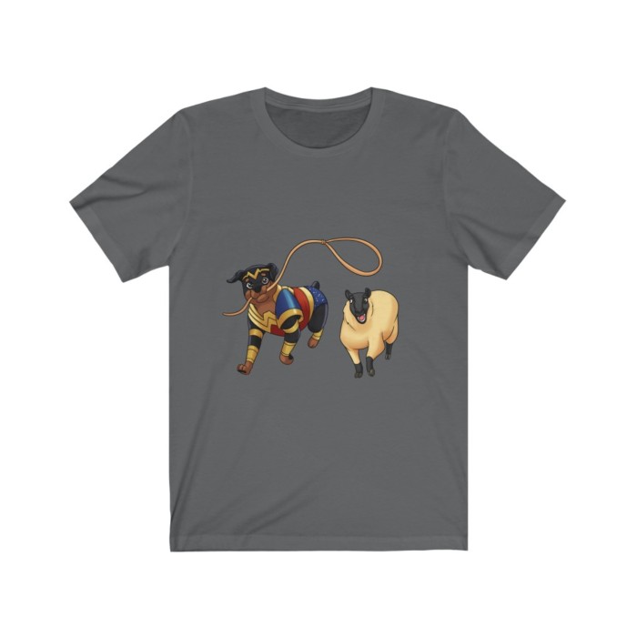 Herding Rottie: Unisex Jersey Short Sleeve Tee - Image 13