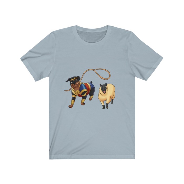 Herding Rottie: Unisex Jersey Short Sleeve Tee - Image 11