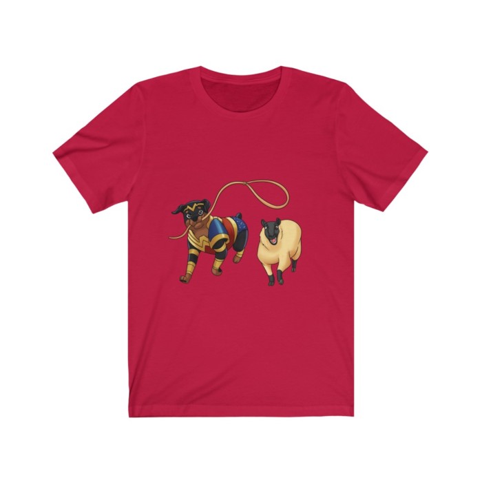 Herding Rottie: Unisex Jersey Short Sleeve Tee - Image 17