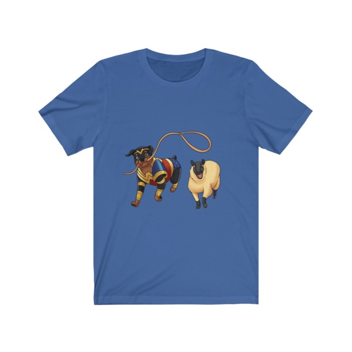 Herding Rottie: Unisex Jersey Short Sleeve Tee - Image 12