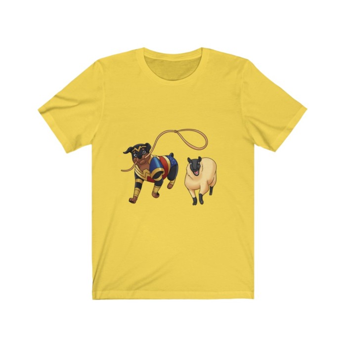 Herding Rottie: Unisex Jersey Short Sleeve Tee - Image 7