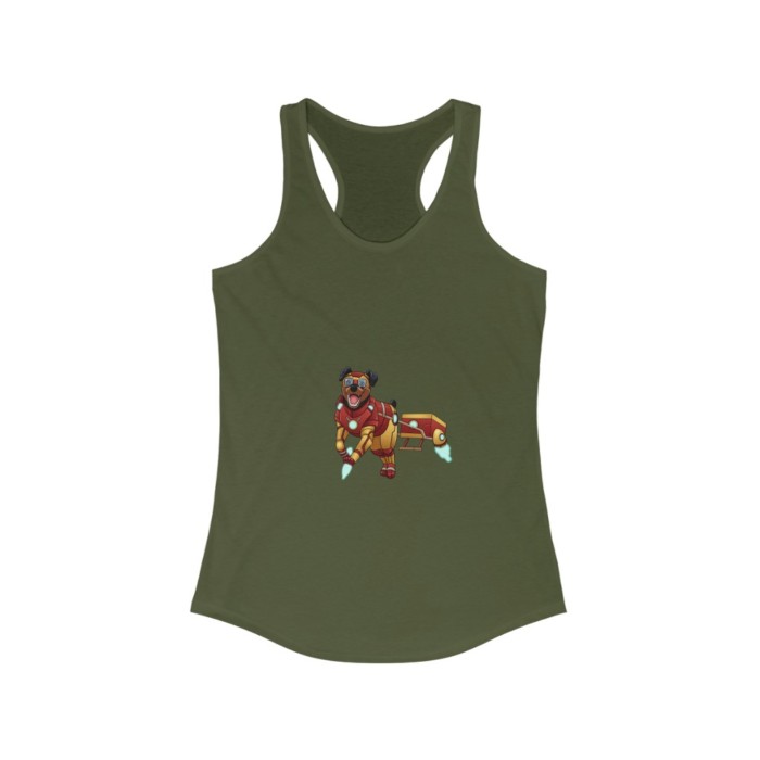 Carting Rottie: Women's Ideal Racerback Tank - Image 5