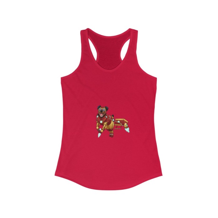 Carting Rottie: Women's Ideal Racerback Tank