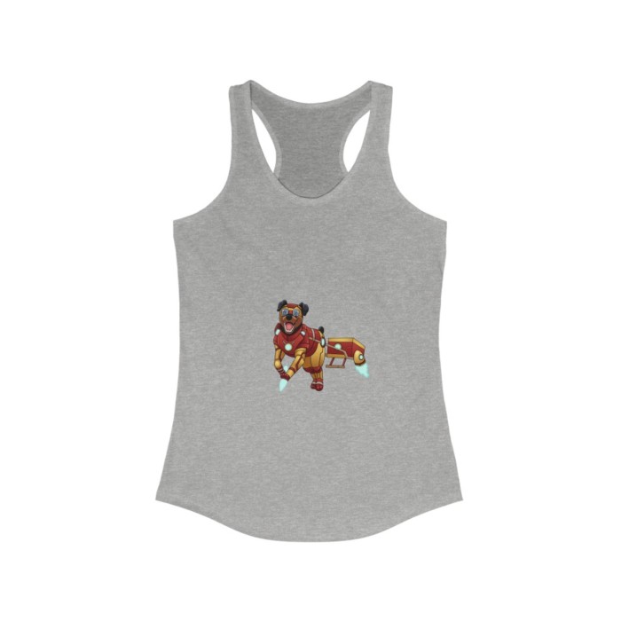 Carting Rottie: Women's Ideal Racerback Tank - Image 4