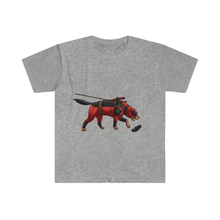 Tracking Rottie: Unisex Softstyle T-Shirt - Image 5