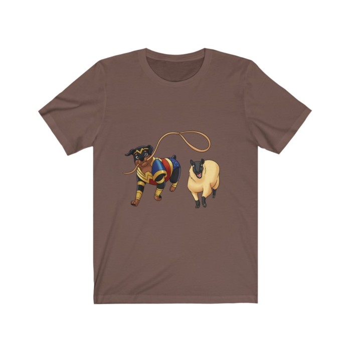 Herding Rottie: Unisex Jersey Short Sleeve Tee - Image 4