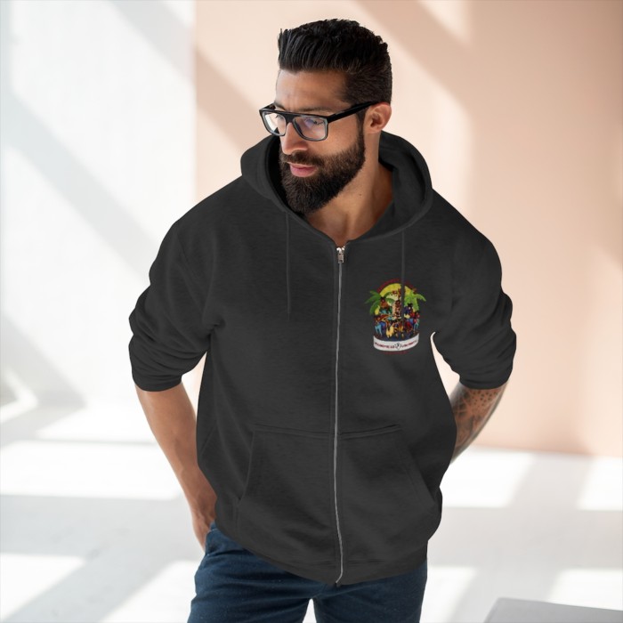 Tracking Rottie: Unisex Premium Full Zip Hoodie - Image 17