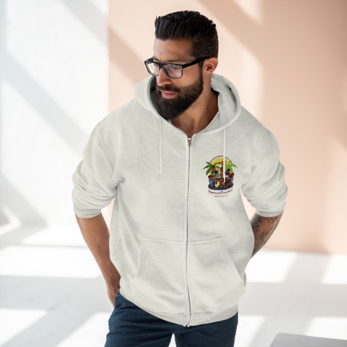 Tracking Rottie: Unisex Premium Full Zip Hoodie - Image 5