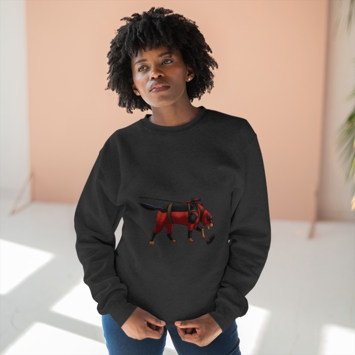 Tracking Rottie: Unisex Premium Crewneck Sweatshirt - Image 16