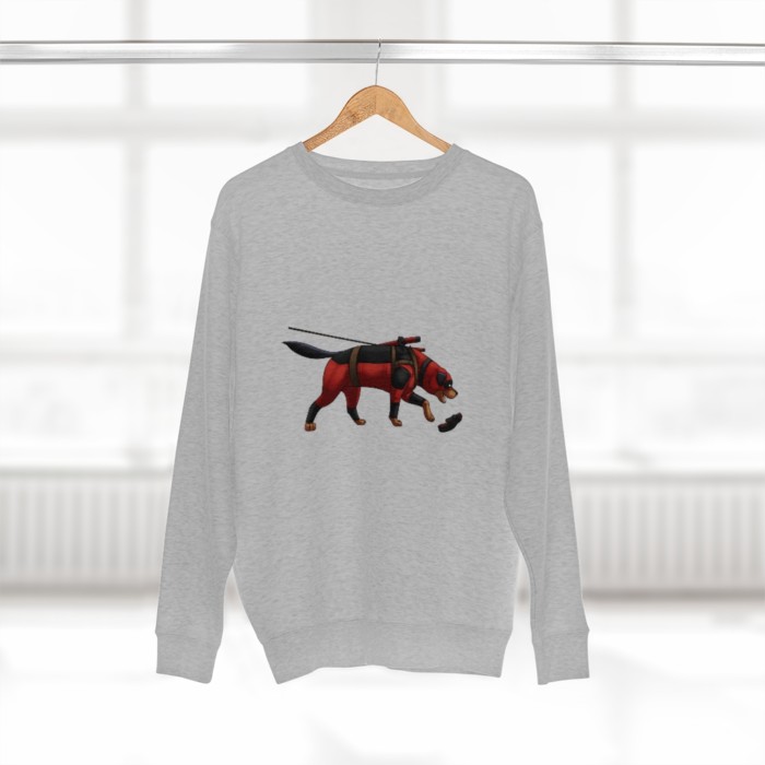 Tracking Rottie: Unisex Premium Crewneck Sweatshirt - Image 9