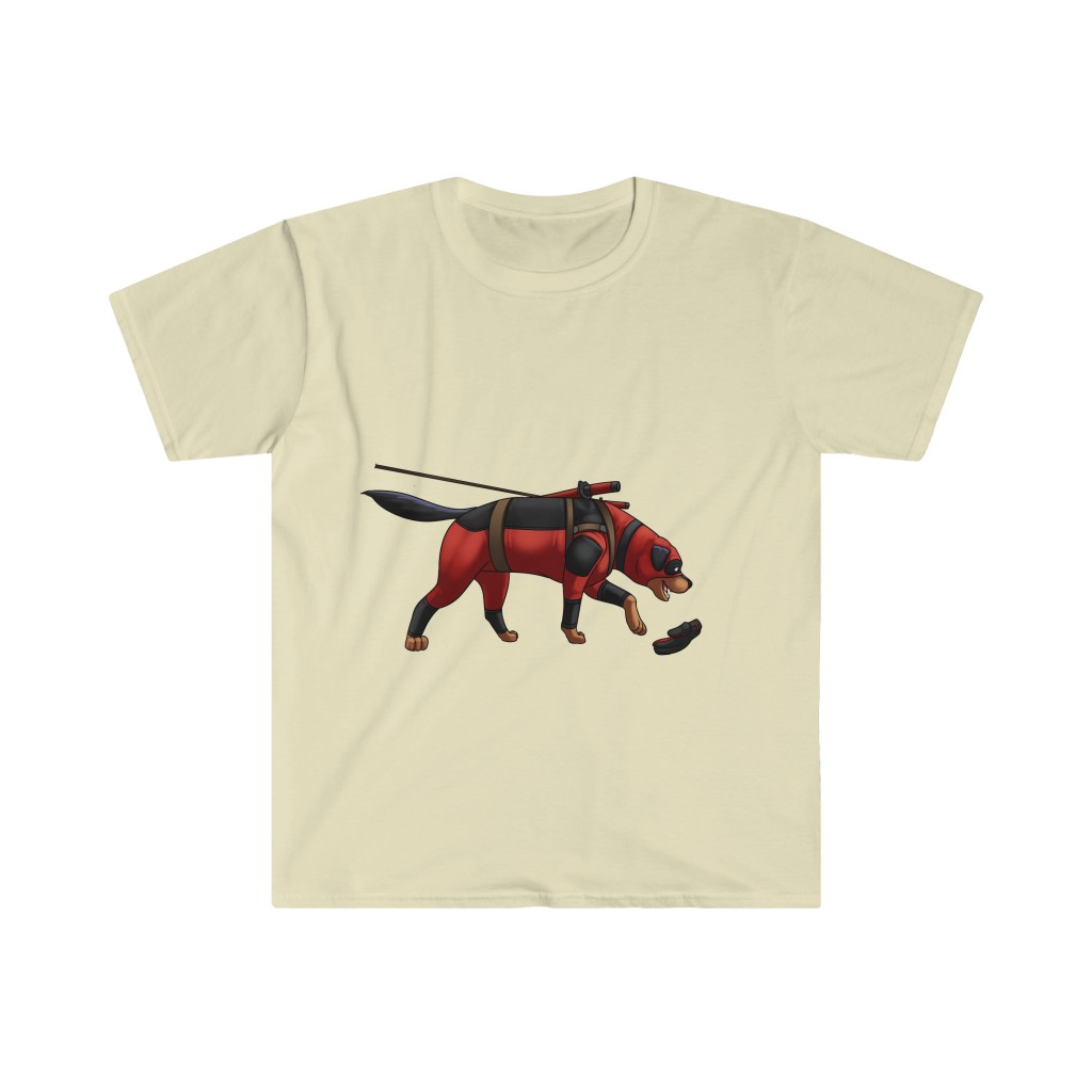 Tracking Rottie: Unisex Softstyle T-Shirt