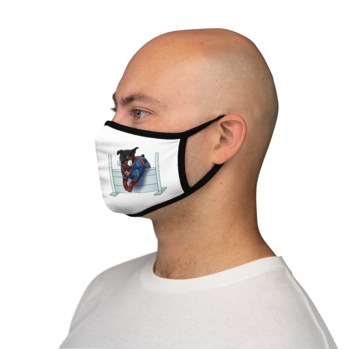 Obedience Rottie: Fitted Polyester Face Mask - Image 3