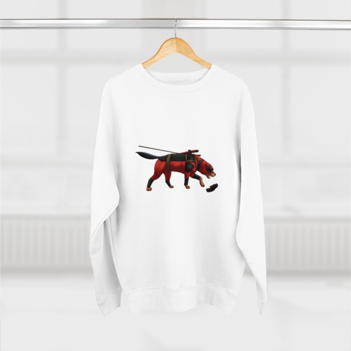 Tracking Rottie: Unisex Premium Crewneck Sweatshirt - Image 6