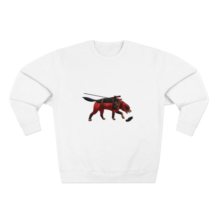 Tracking Rottie: Unisex Premium Crewneck Sweatshirt - Image 4