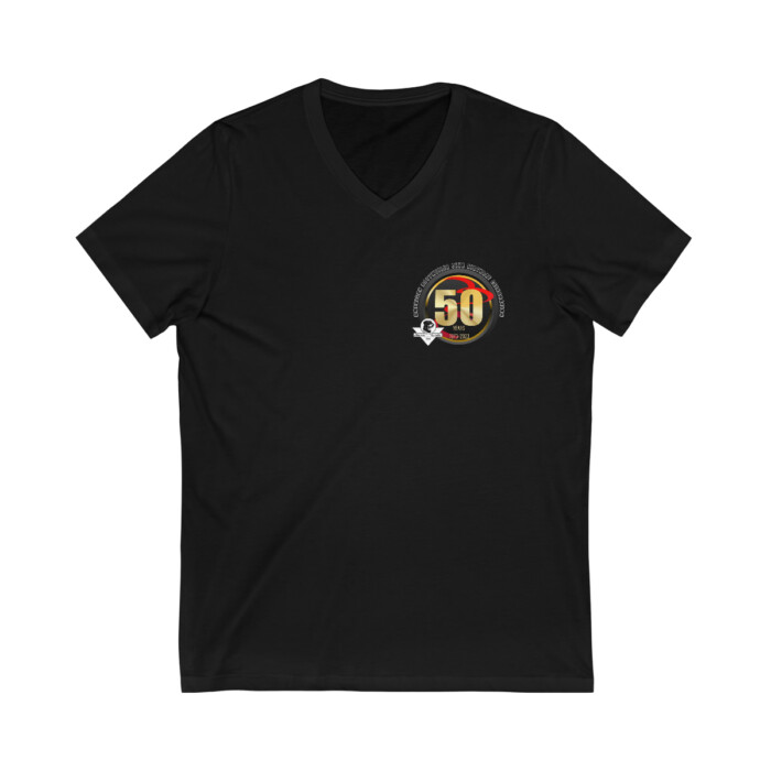 ARC Nationals 2023 | FRONT SMALL only Unisex Jersey Short Sleeve V-Neck Tee - Image 7