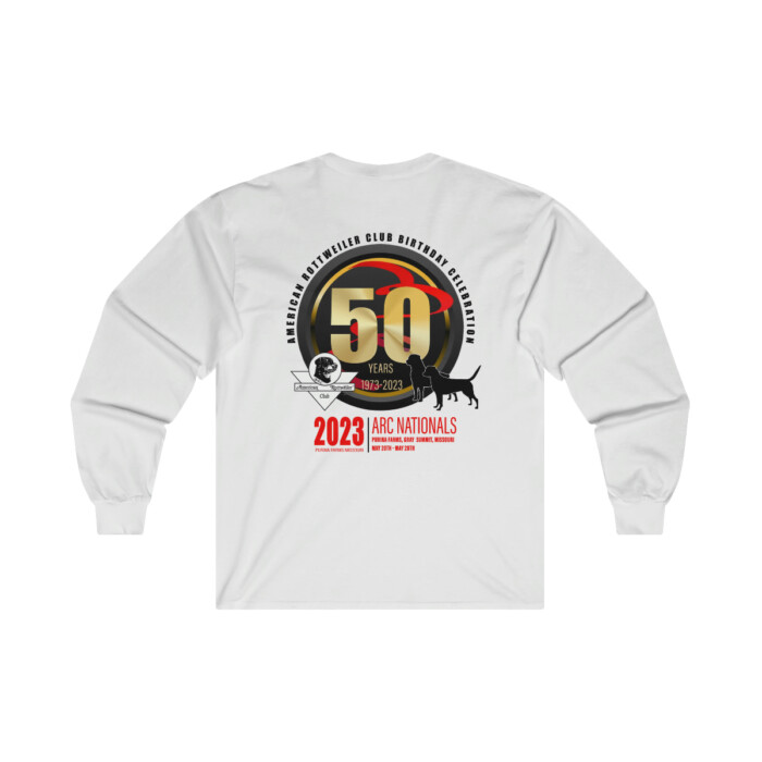 ARC Nationals 2023 | RED Lettering Ultra Cotton Long Sleeve Tee - Image 3