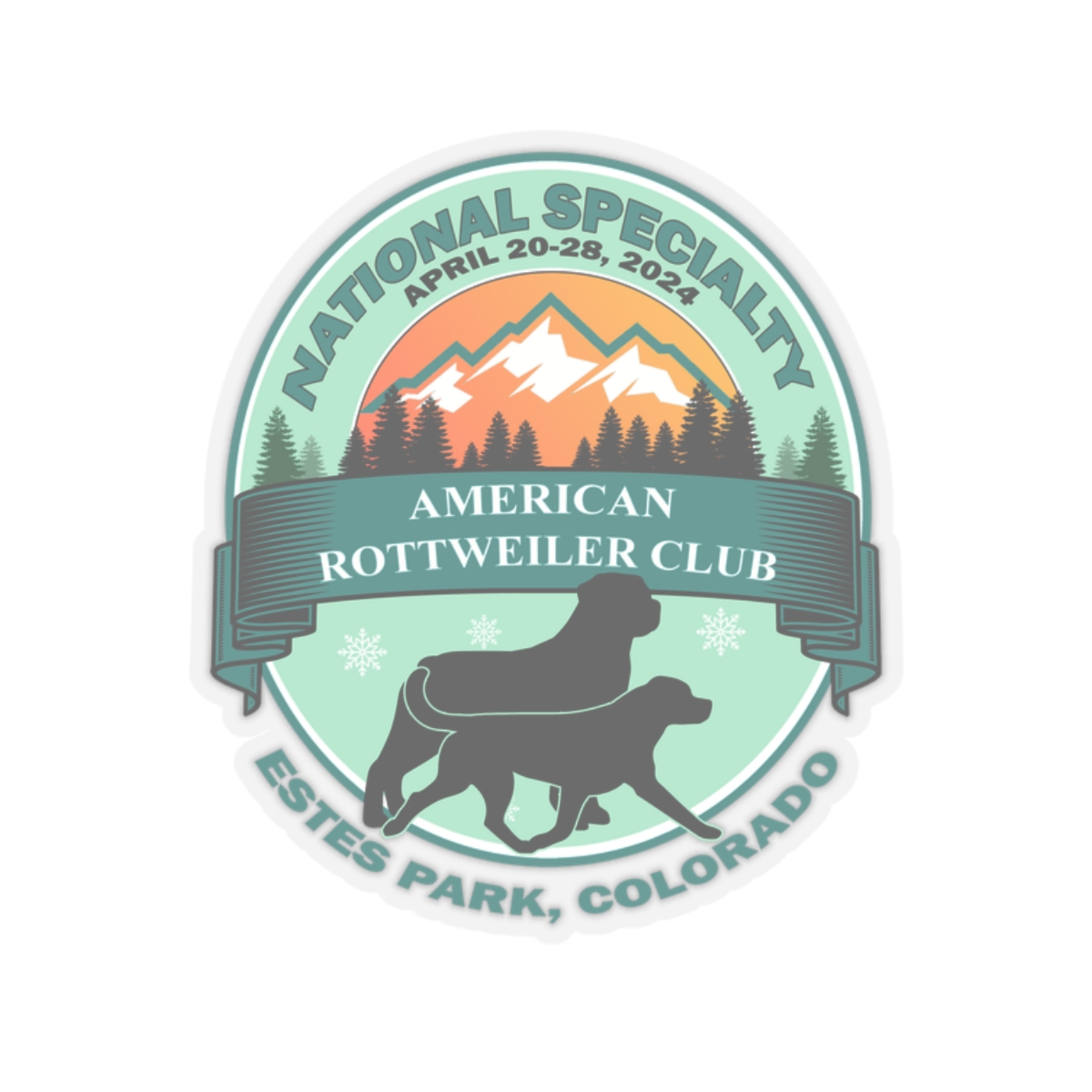 ARC Nationals 2024 KissCut Stickers American Rottweiler Club